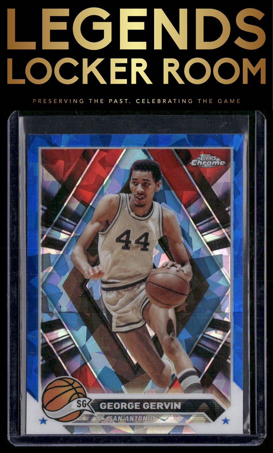 2023-24 Topps Chrome Sapphire Edition #75 George Gervin