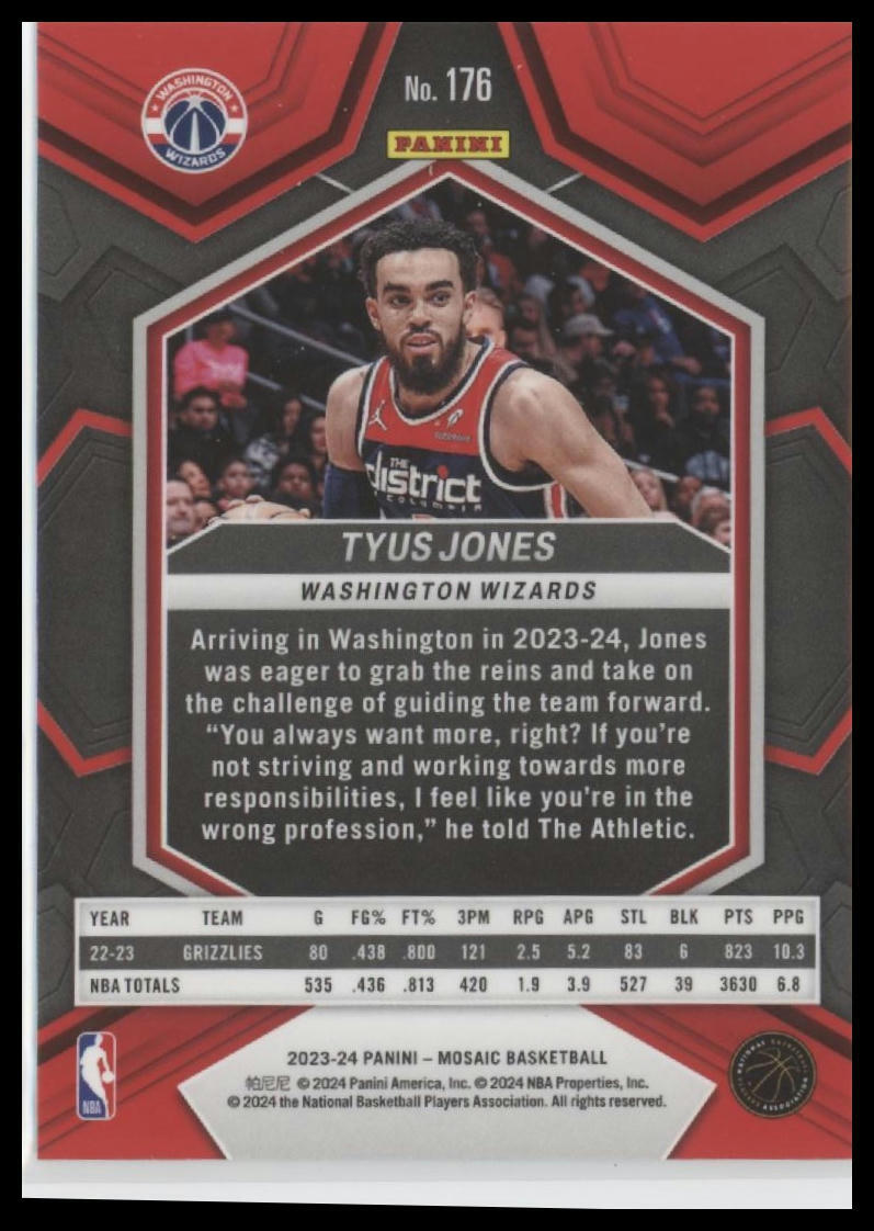 2023-24 Panini Mosaic #176 Tyus Jones
