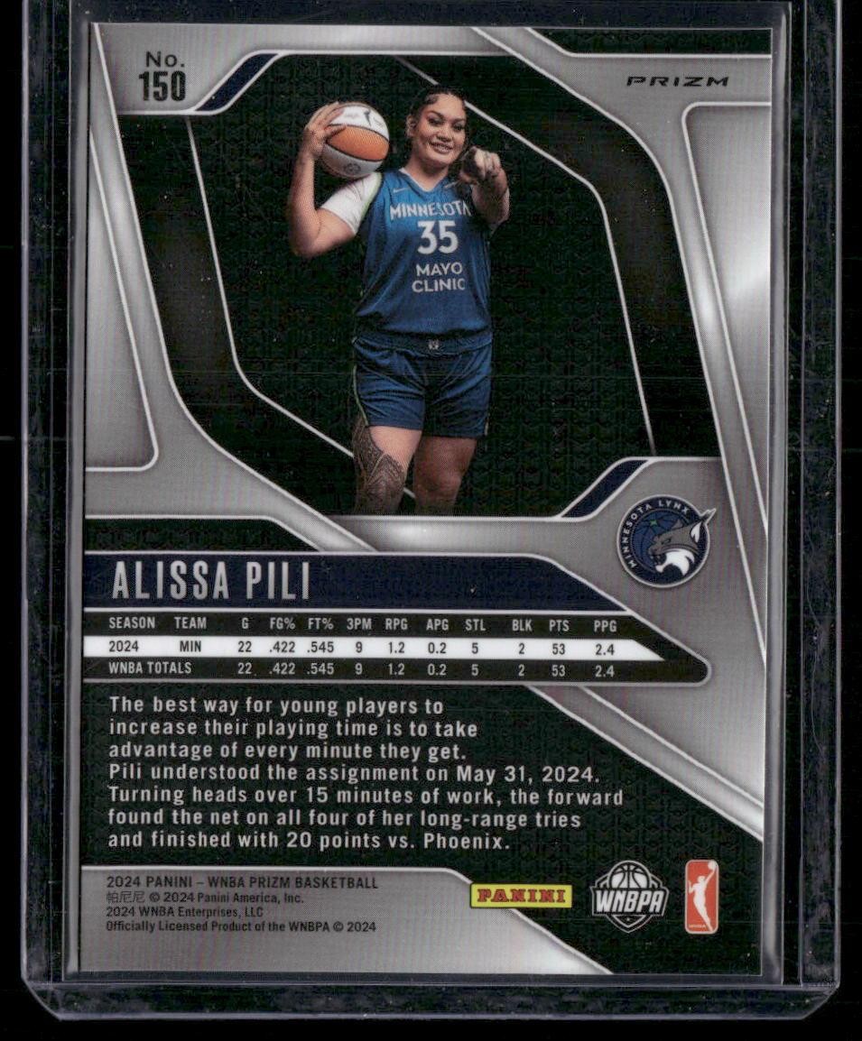 2024 Panini Prizm WNBA #150 Alissa Pili Silver Prizms