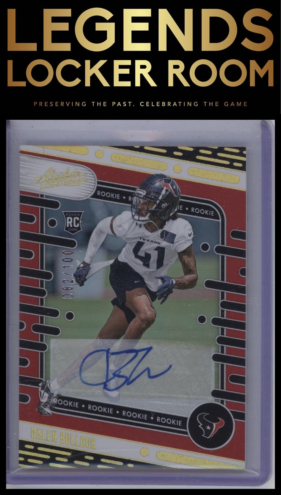 2024 Panini Absolute #165 Calen Bullock Signature Rookies Spectrum Red #/100