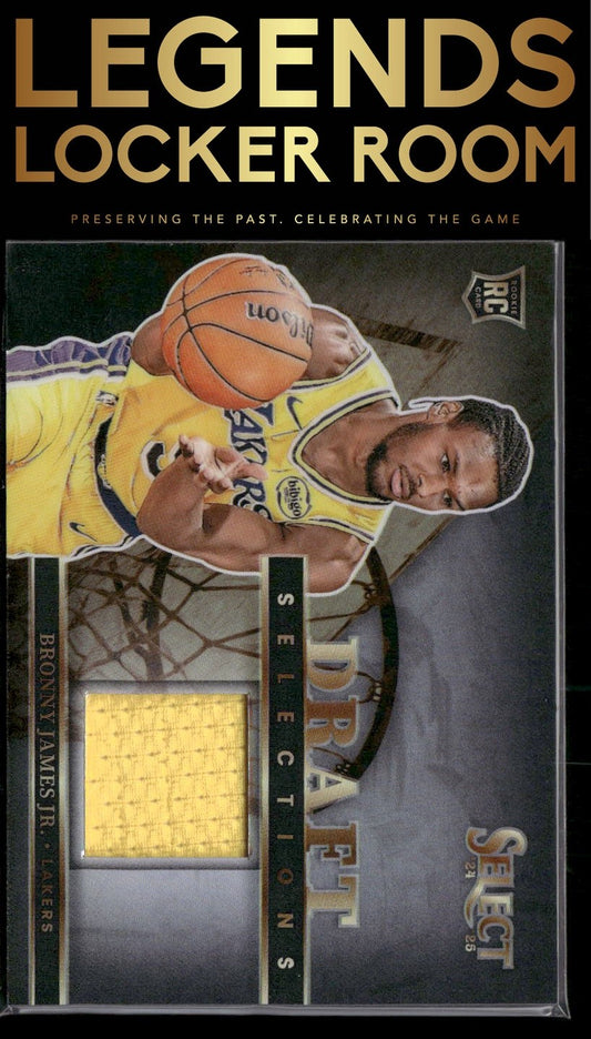 2024-25 Panini Select #DSM-BJJ Bronny James Jr. Draft Selections Memorabilia