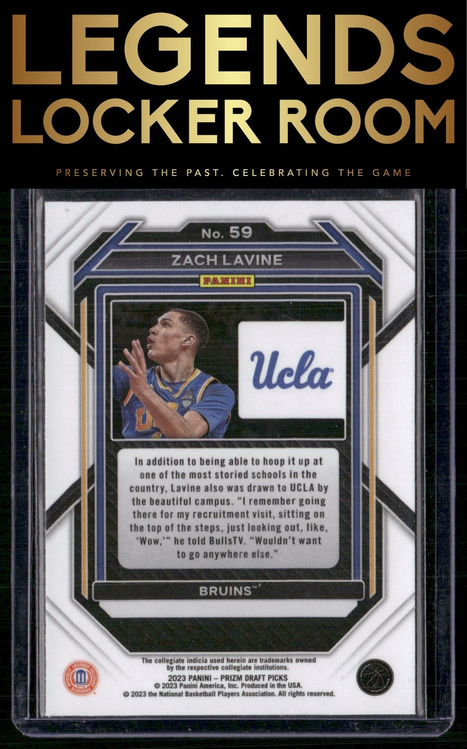 2023 Panini Prizm Draft Picks #59 Zach LaVine