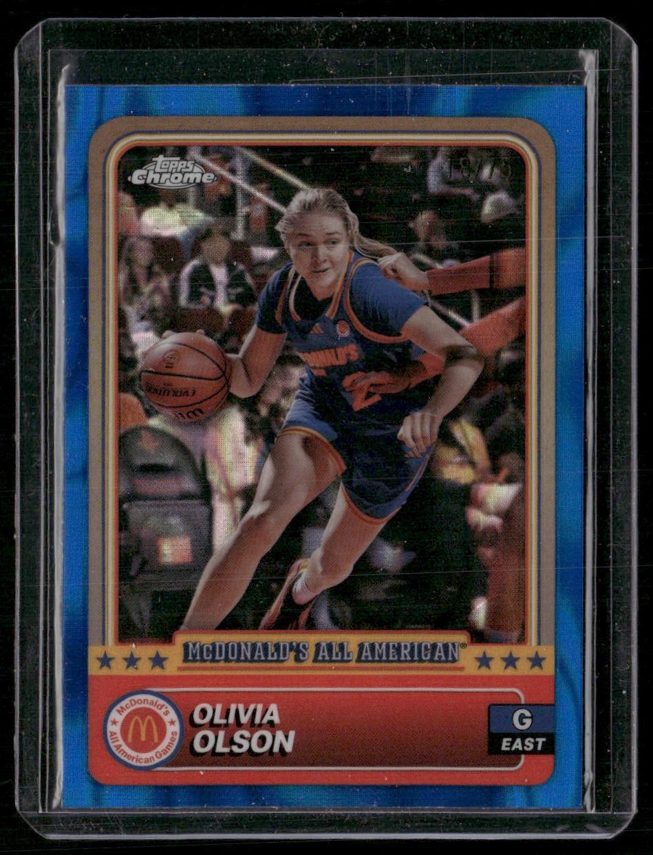 2024 Topps Chrome McDonald's All-American Olivia Olson Blue RayWave