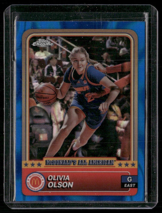 2024 Topps Chrome McDonald's All-American Olivia Olson Blue RayWave