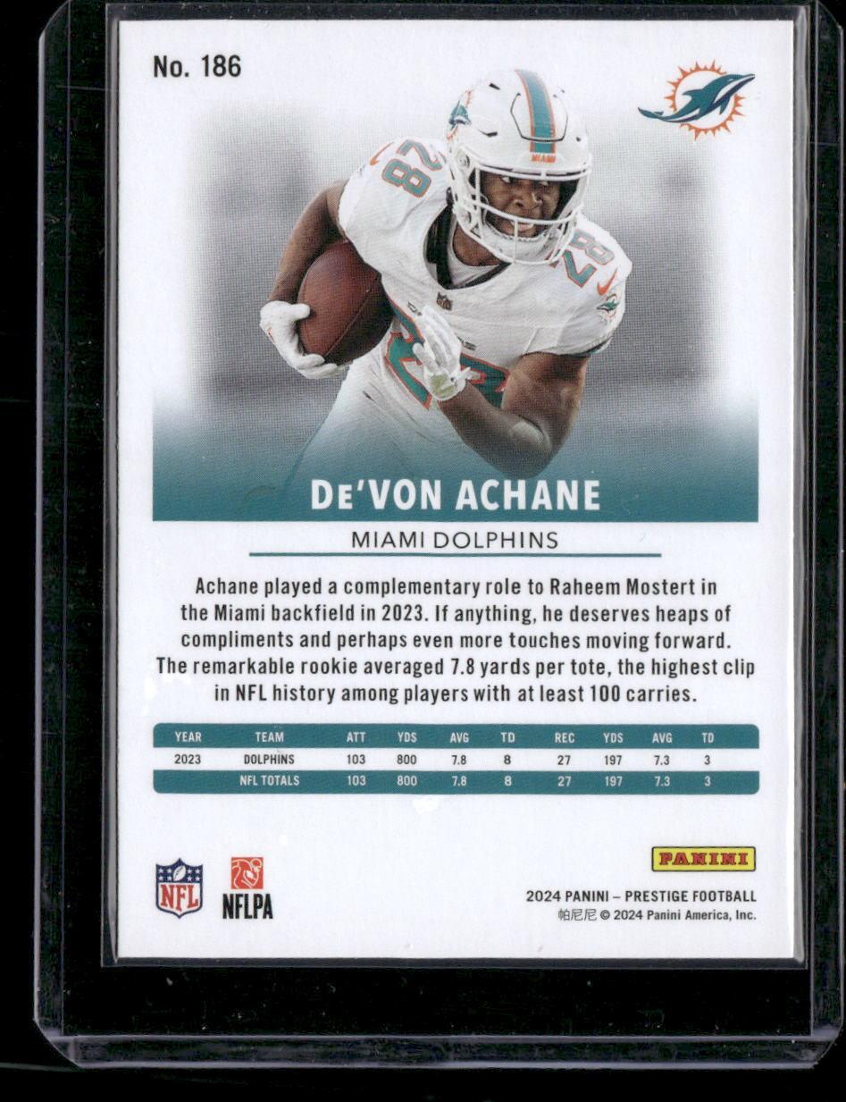 2024 Panini Prestige #186 De'Von Achane