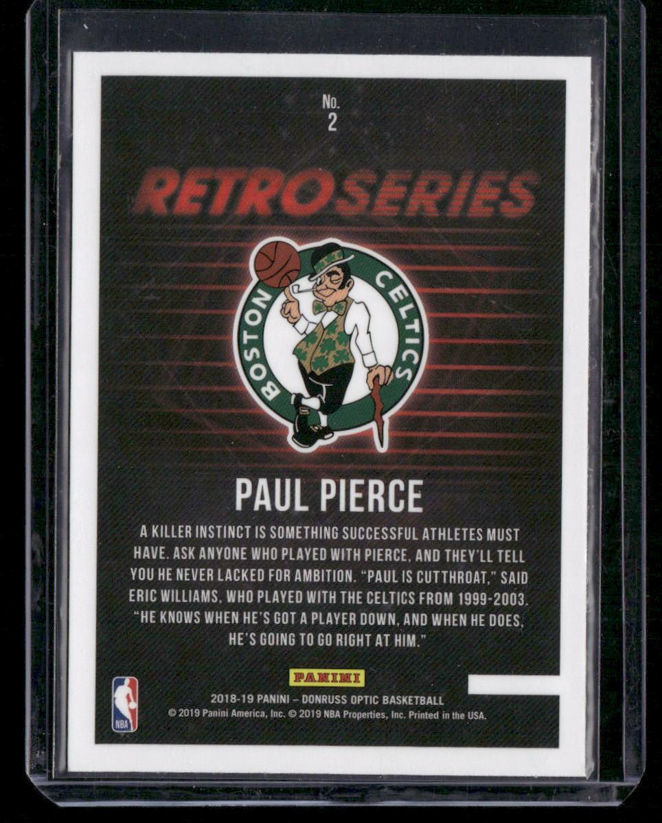 2018-19 Donruss Optic #2 Paul Pierce Retro Series