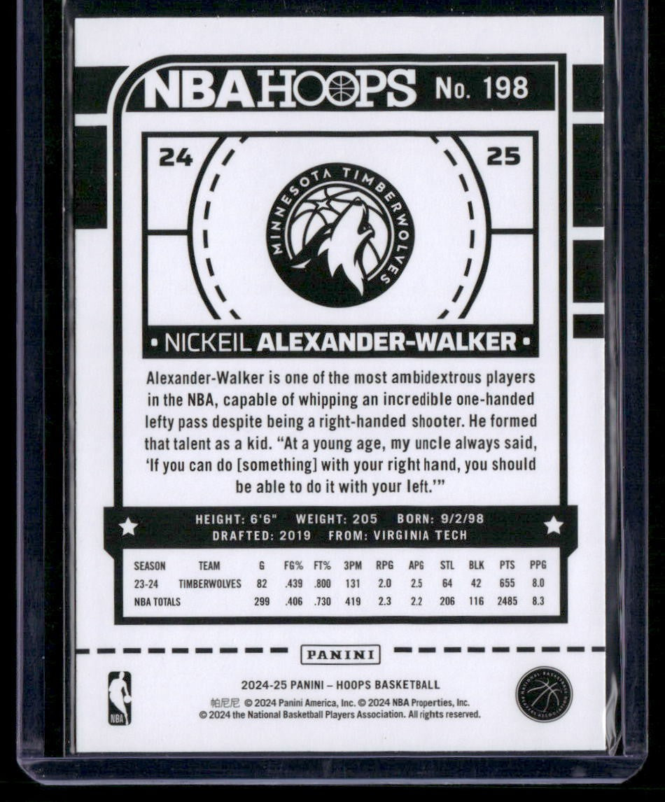 2024-25 Hoops #198 Nickeil Alexander-Walker