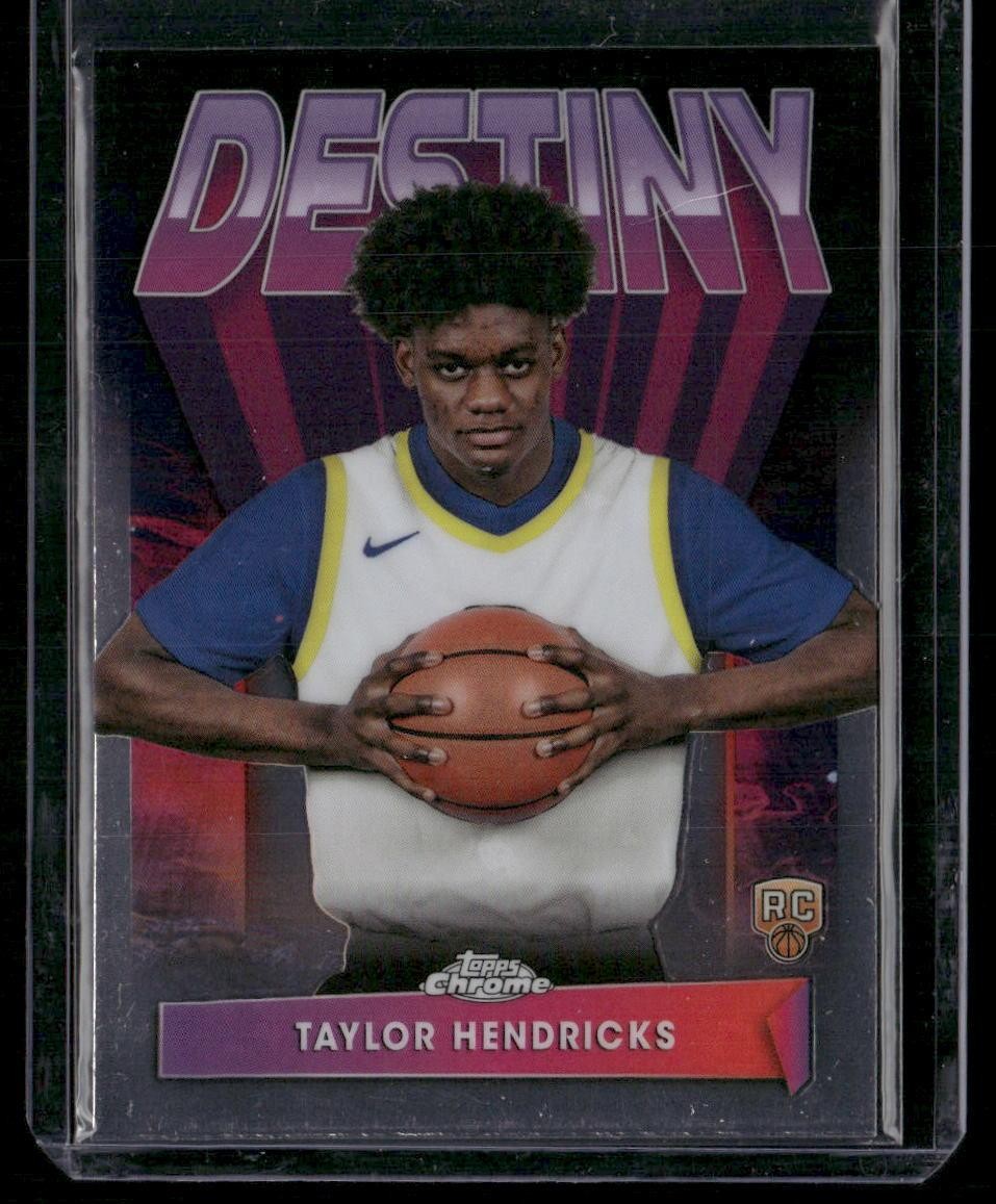 2023-24 Topps Chrome #D-6 Taylor Hendricks Destiny