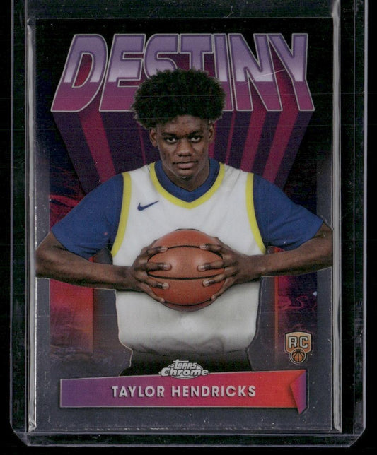 2023-24 Topps Chrome #D-6 Taylor Hendricks Destiny