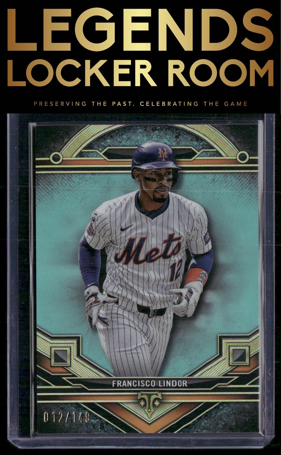 2024 Topps Triple Threads #193 Francisco Lindor Aquamarine #/149