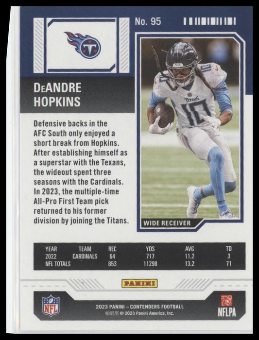 2023 Panini Contenders #95 DeAndre Hopkins