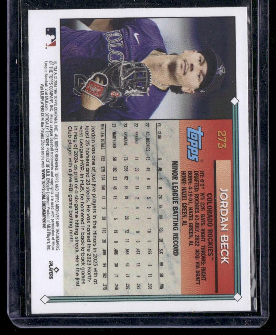 2024 Topps Archives #273 Jordan Beck