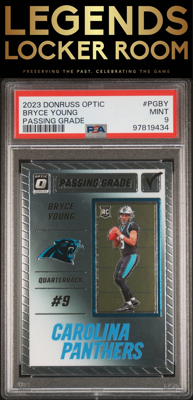 2023 Panini Donruss Optic Passing Grade #PGBY Bryce Young PSA 9