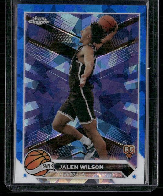 2023-24 Topps Chrome Sapphire #61 Jalen Wilson