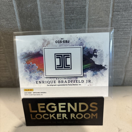 2025 Panini Impeccable Enrique Bradfield Jr. Canvas Creations Auto /35