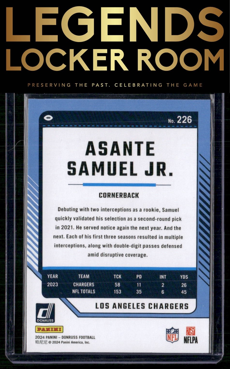2024 Donruss #226 Asante Samuel Jr.