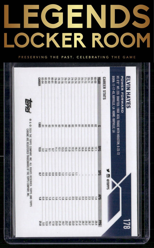 2023-24 Topps Chrome Sapphire #178 Elvin Hayes