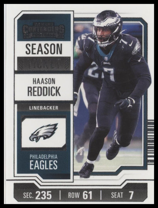 2023 Panini Contenders #80 Haason Reddick Season Ticket Retail