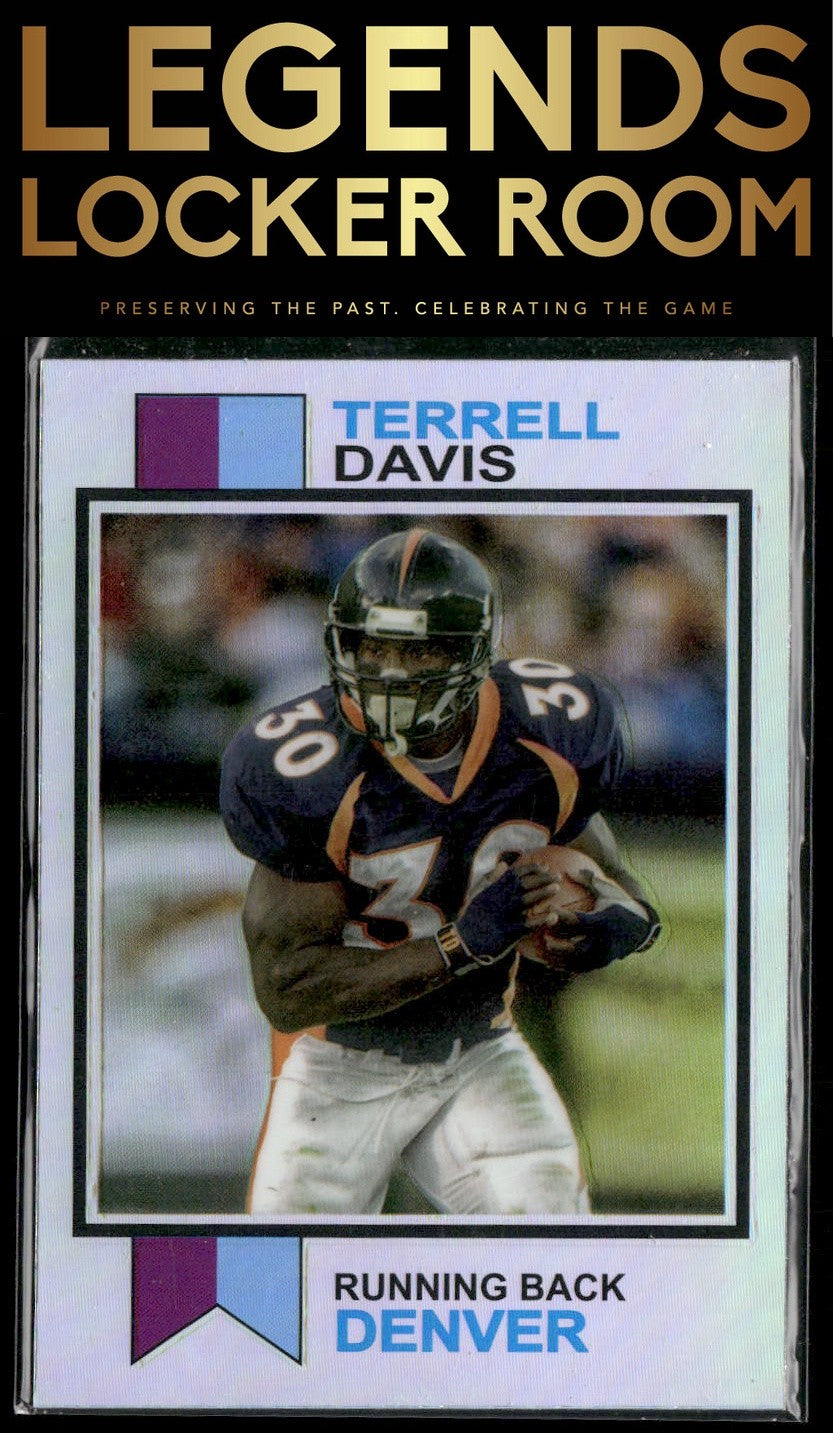 2023 Topps Composite #1973-9 Terrell Davis 1973 Topps Football Refractor
