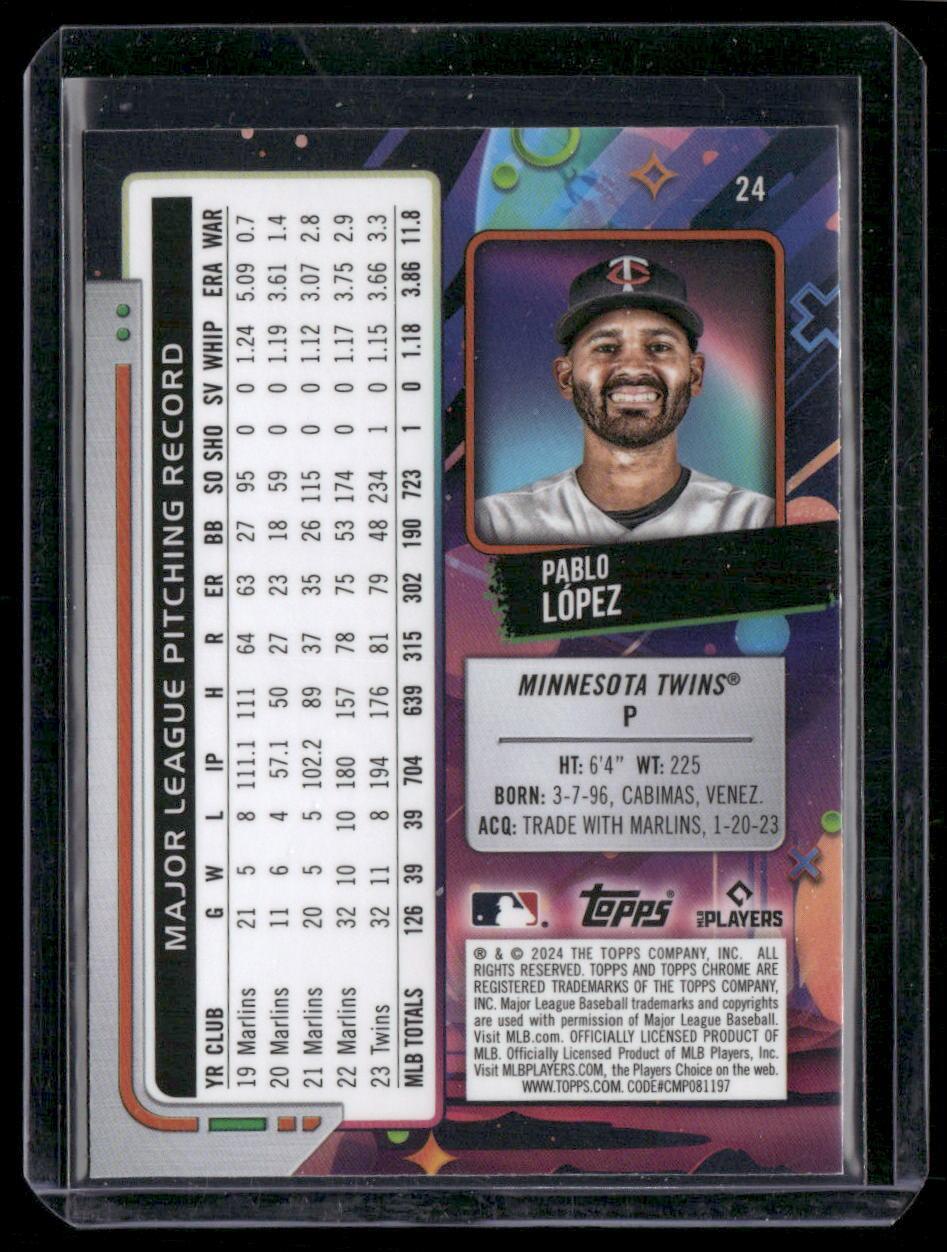 2024 Topps Chrome Cosmic #24 Pablo López