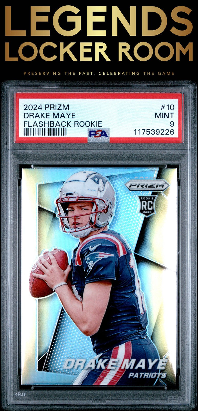 2024 Panini Prizm Prizm Flashback Rookie #10 Drake Maye PSA 9