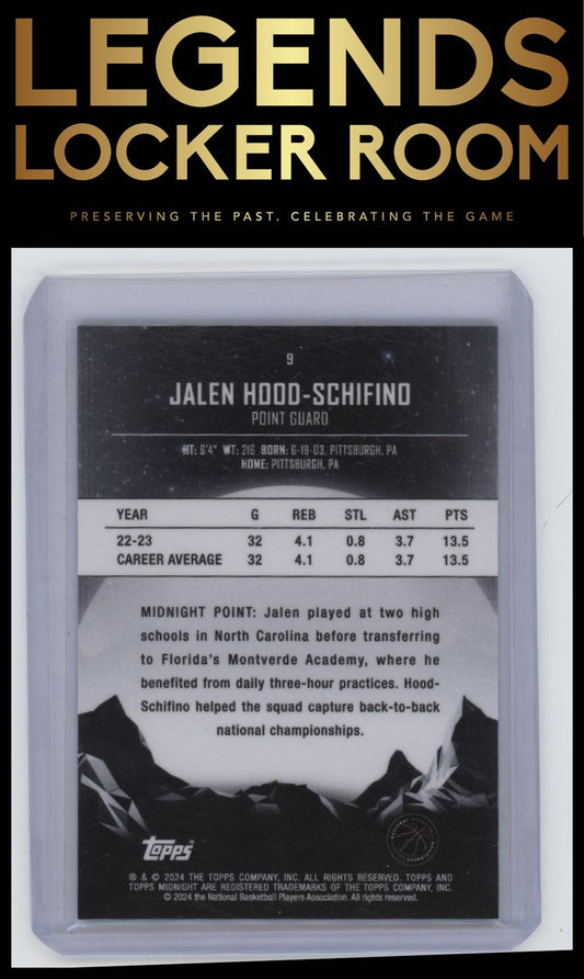 2023-24 Topps Midnight #9 Jalen Hood-Schifino