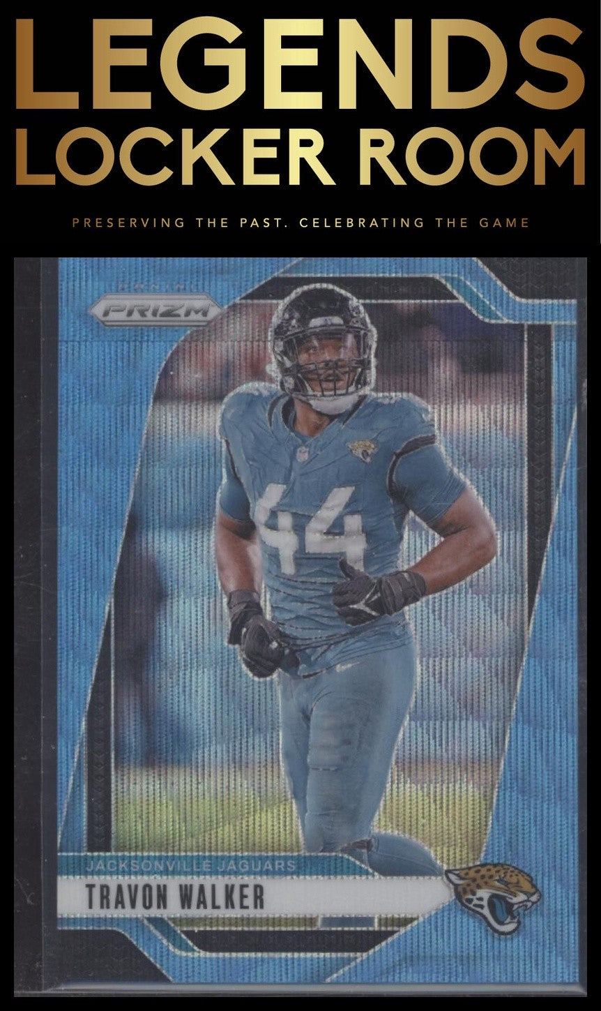 2024 Panini Prizm #133 Travon Walker Blue Wave #/230