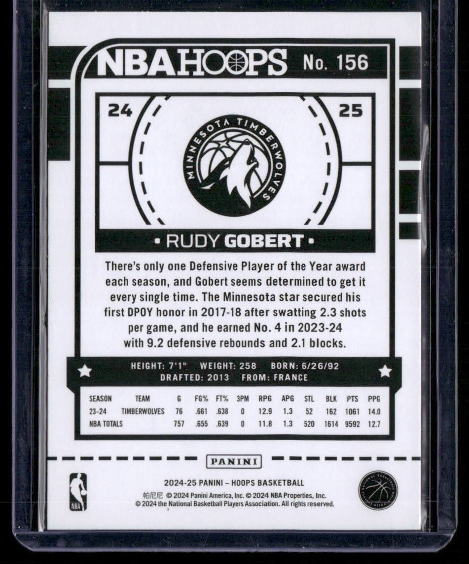 2024-25 Hoops #156 Rudy Gobert