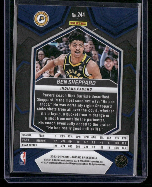 2023-24 Panini Mosaic #244 Ben Sheppard