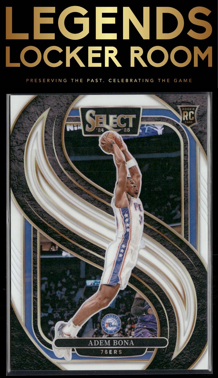 2024-25 Panini Select #196 Adem Bona White Prizm #/149