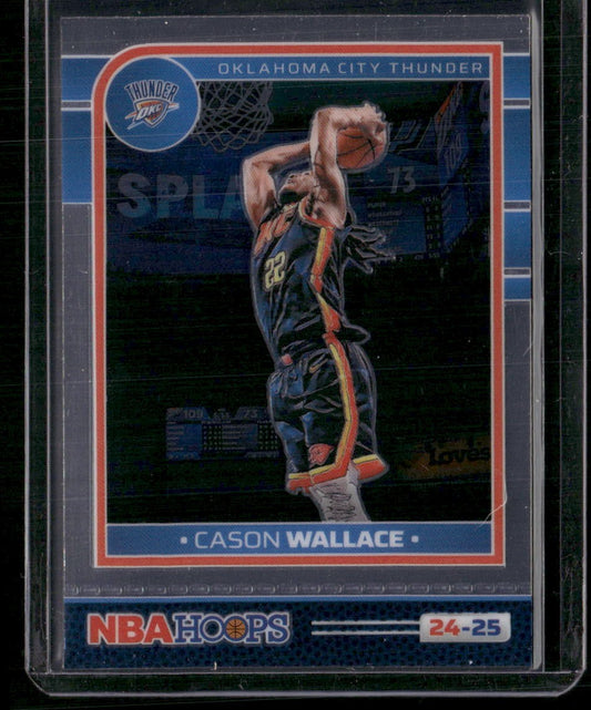 2024-25 Hoops #68 Cason Wallace Premium Prizms Silver