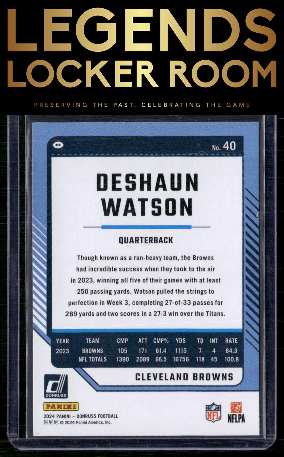 2024 Donruss #40 Deshaun Watson