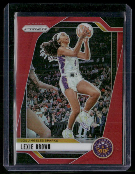 2024 Panini Prizm WNBA #110 Lexie Brown Red Prizms #/299