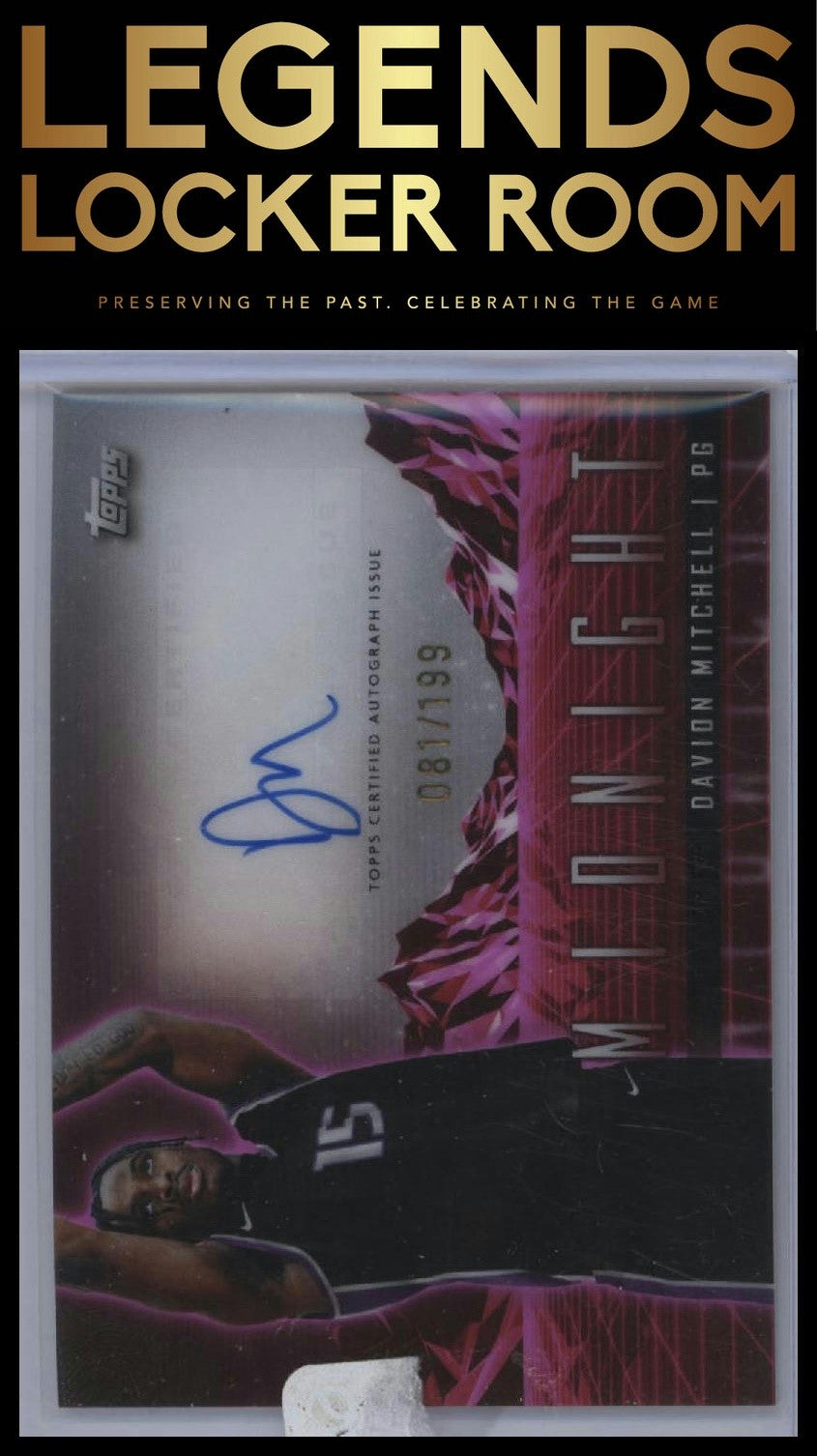 2023-24 Topps Midnight #HS-DAM Davion Mitchell Horizon Signatures Twilight #/199