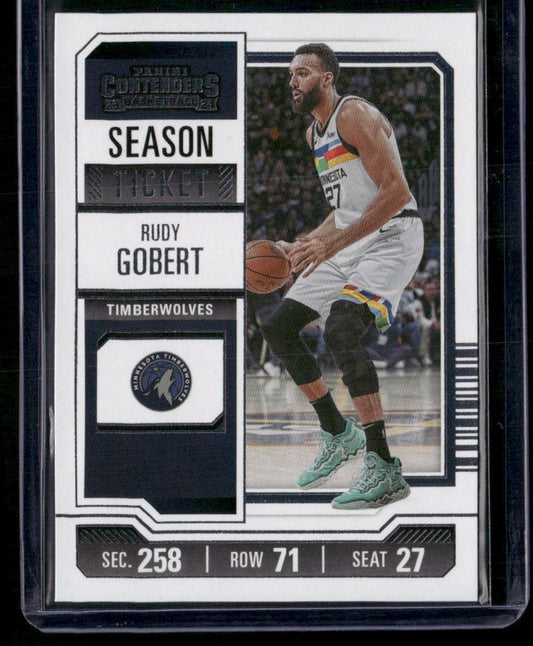 2023-24 Panini Contenders #64 Rudy Gobert Season Ticket Retail