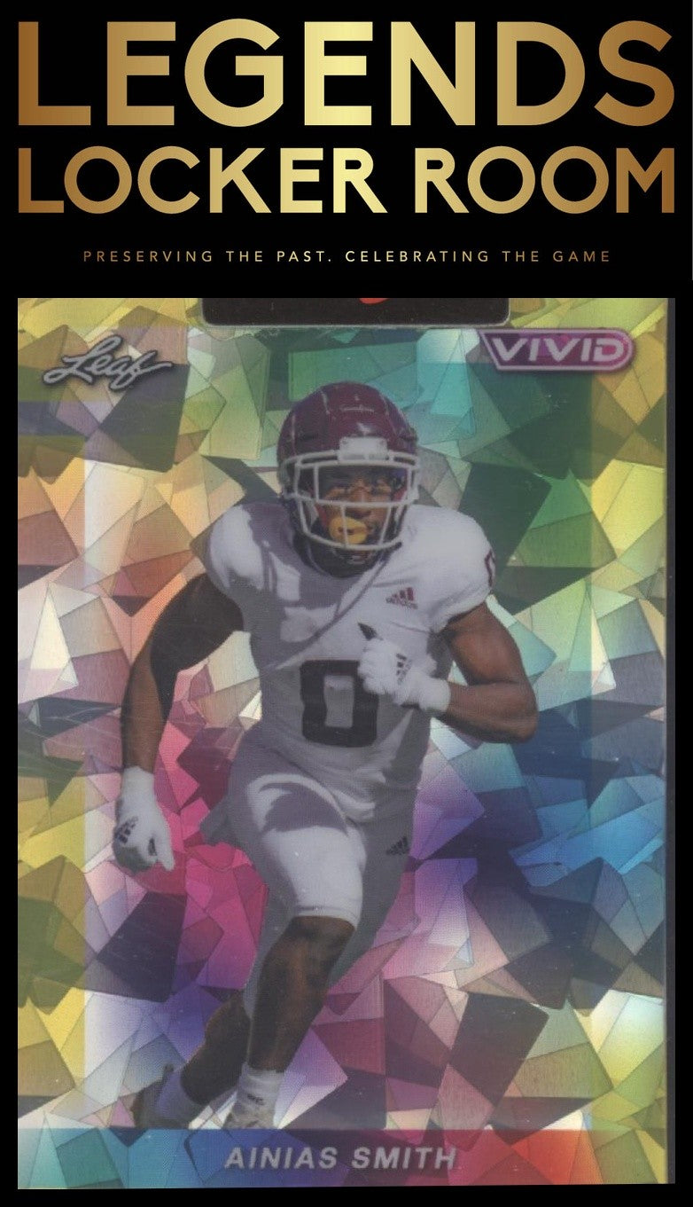 2023 Leaf Vivid #BA-AS1 Ainias Smith Prismatic Teal #/1