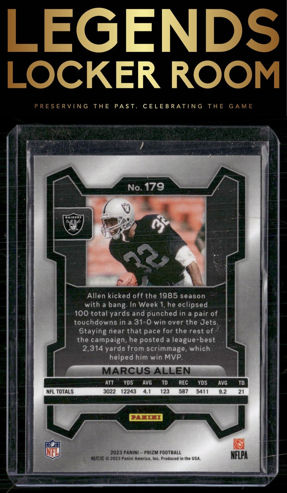 2023 Panini Prizm #179 Marcus Allen