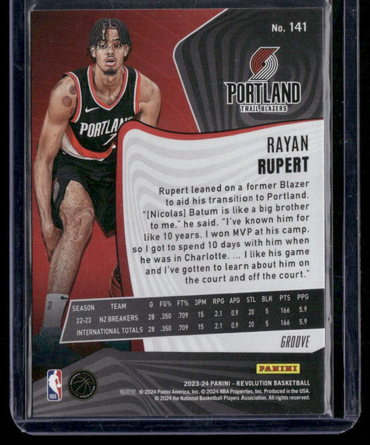 2023-24 Panini Revolution #141 Rayan Rupert Groove