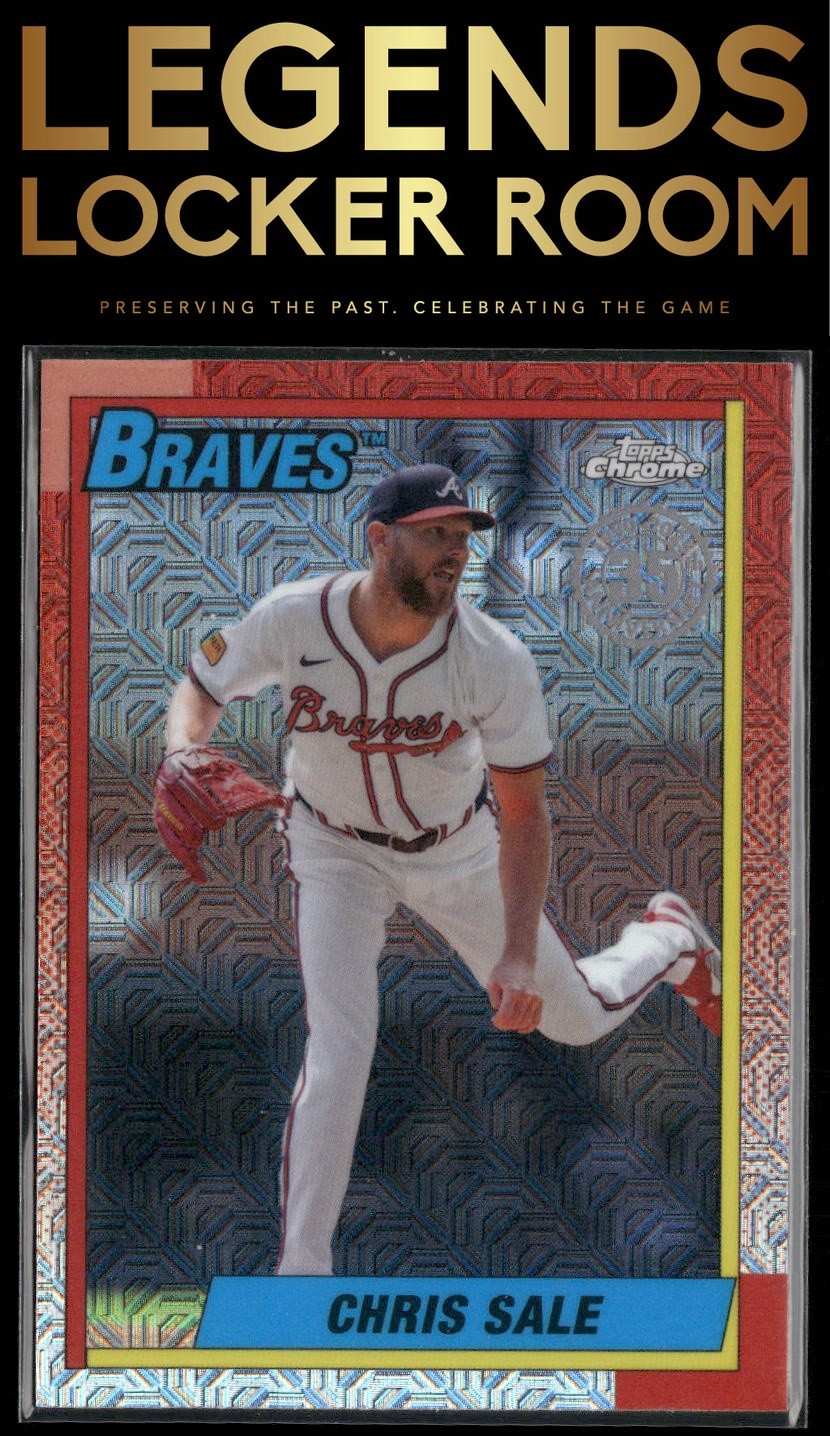 2025 Topps Chris Sale 1990 Topps Baseball 35th Anniversary Chrome Mojo