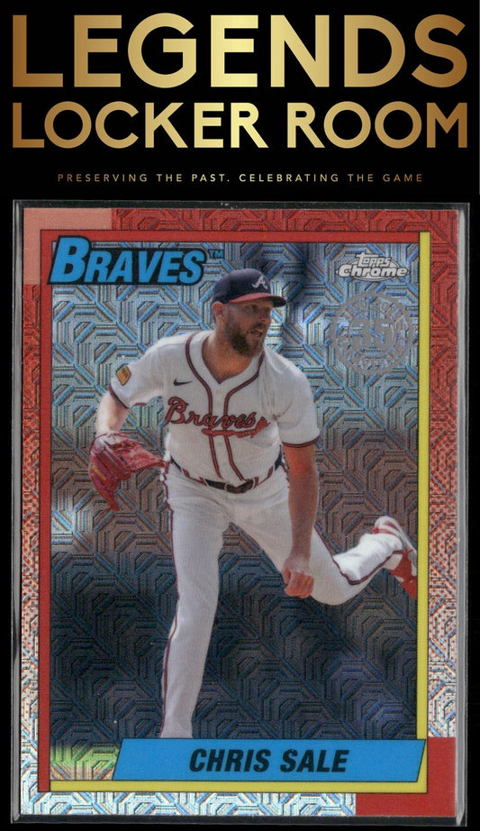 2025 Topps Chris Sale 1990 Topps Baseball 35th Anniversary Chrome Mojo