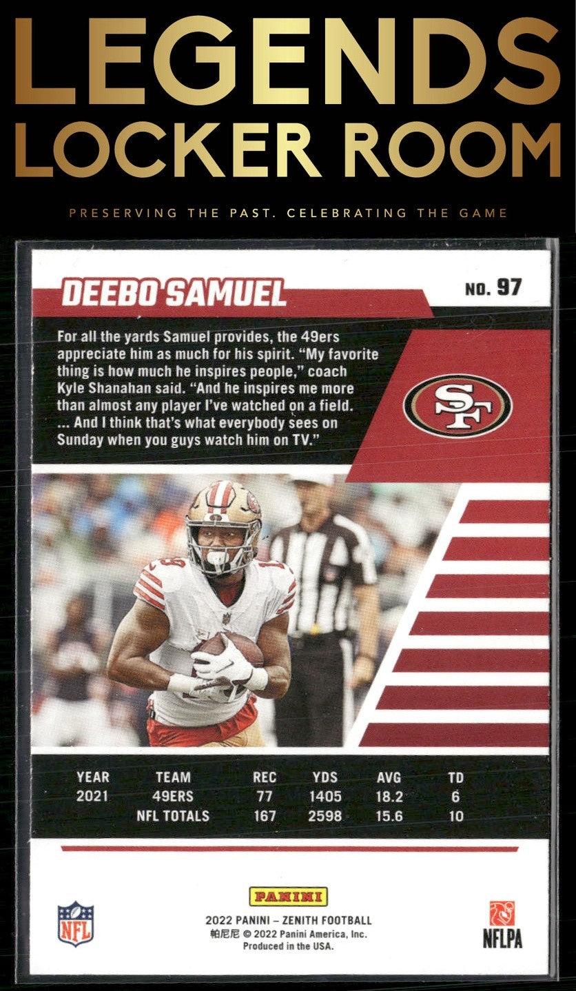 2022 Zenith #97 Deebo Samuel