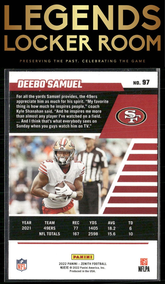 2022 Zenith #97 Deebo Samuel