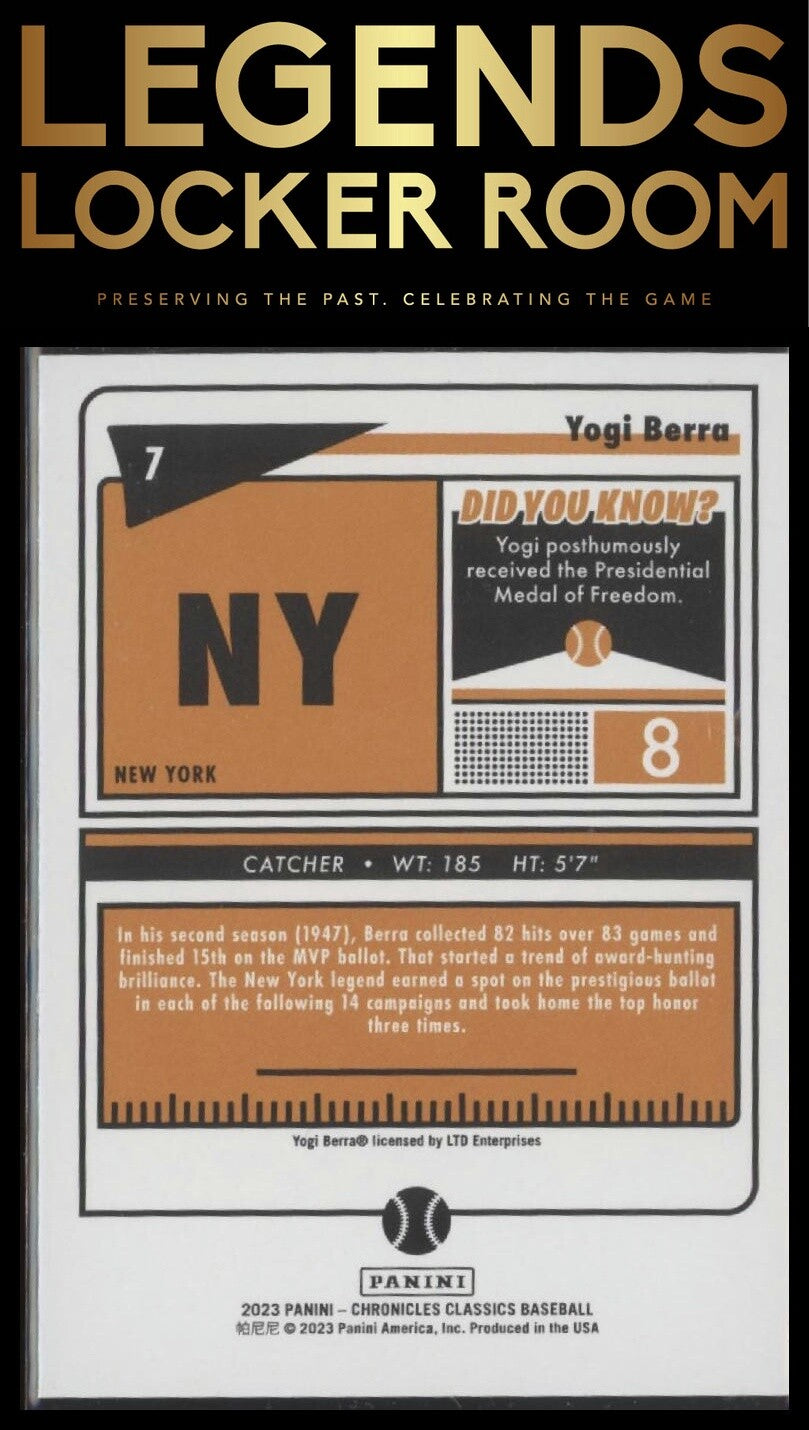 2023 Panini Chronicles: Classics #7 Yogi Berra