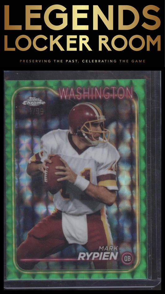2024 Topps Chrome #198 Mark Rypien Green Geometric Refractor #/99