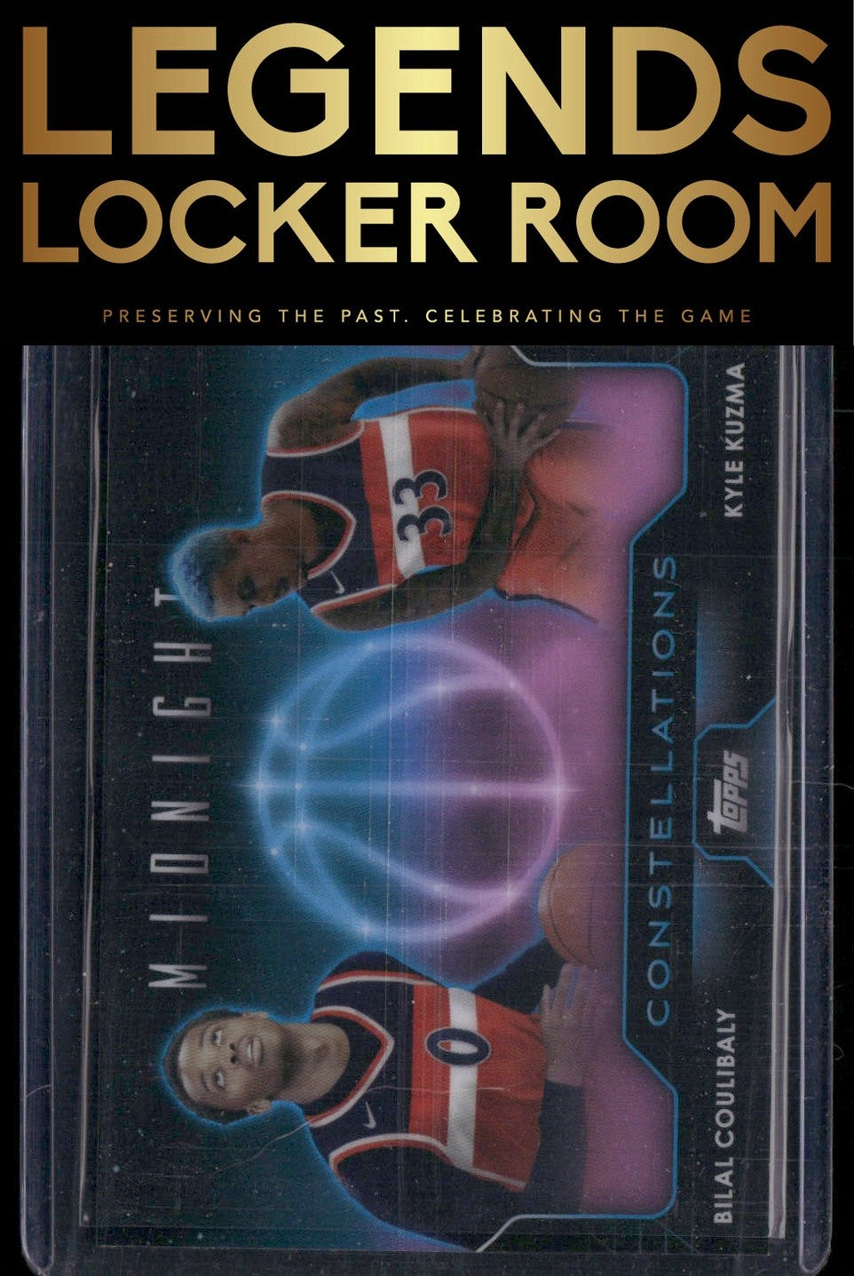 2023-24 Topps Midnight #C-23 Bilal Coulibaly / Kyle Kuzma Constellations