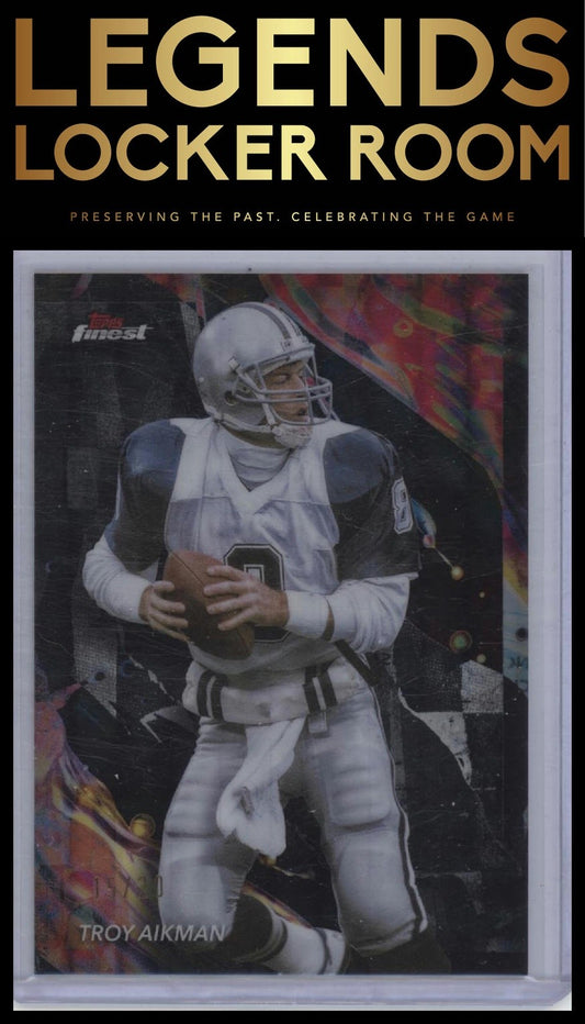 2024 Finest #114 Troy Aikman Black Refractor #/20