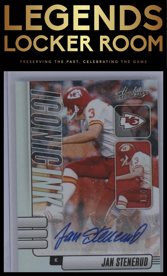 2024 Panini Absolute #II-JSD Jan Stenerud Iconic Ink #/199