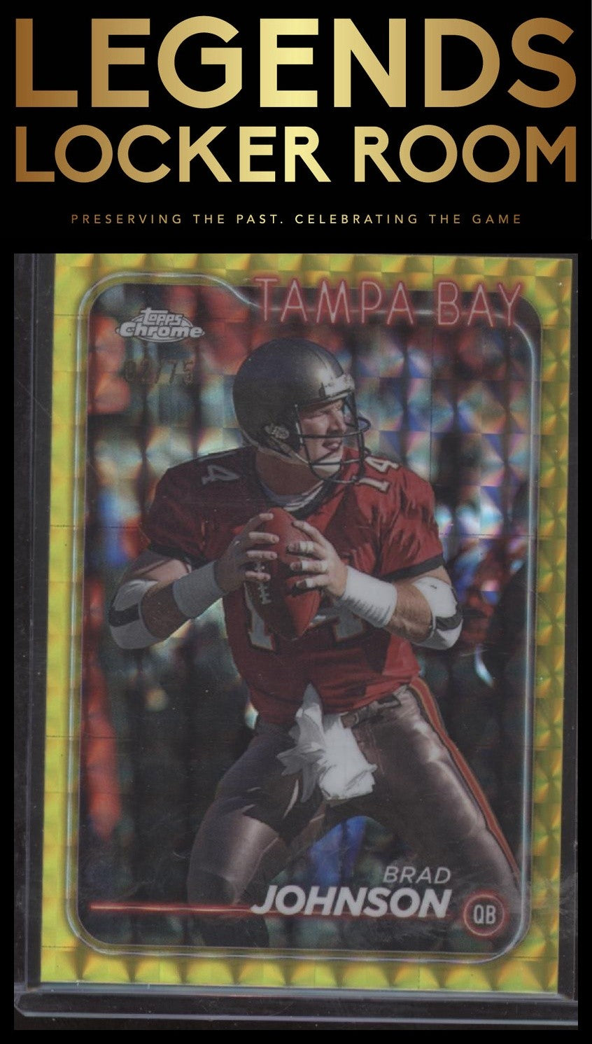 2024 Topps Chrome #185 Brad Johnson Yellow Geometric Refractor #/75