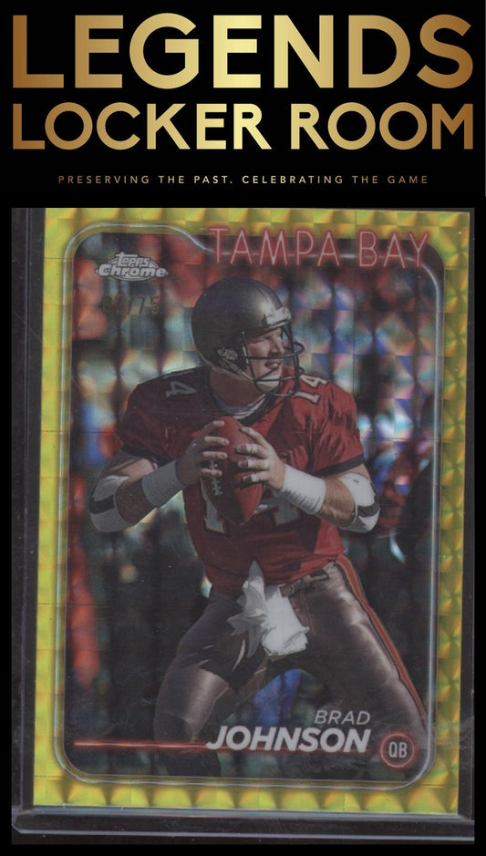 2024 Topps Chrome #185 Brad Johnson Yellow Geometric Refractor #/75
