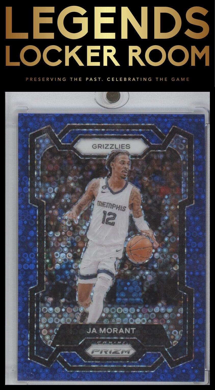 2023-24 Panini Prizm #96 Ja Morant Prizms Fast Break Blue #/150